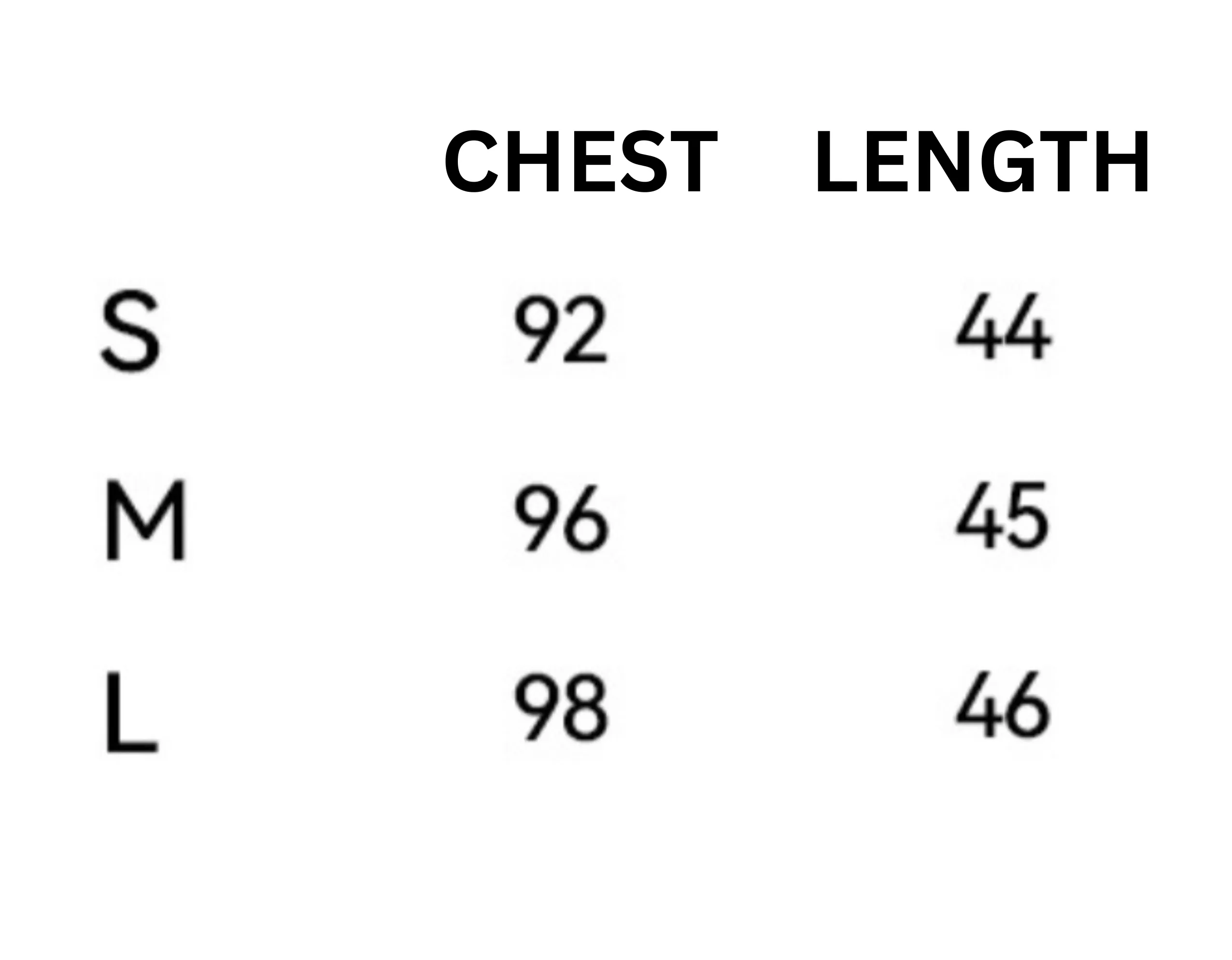 S: 45